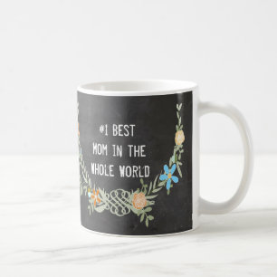 Floral Garland Best Momin the World Coffee Mug