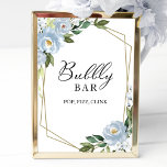 Floral Geometric Bubbly Bar Pop Fizz Clink Sign<br><div class="desc">Floral Geometric Bubbly Bar Pop Fizz Clink Sign</div>