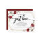 Floral Geometric Budget Wedding Invitations