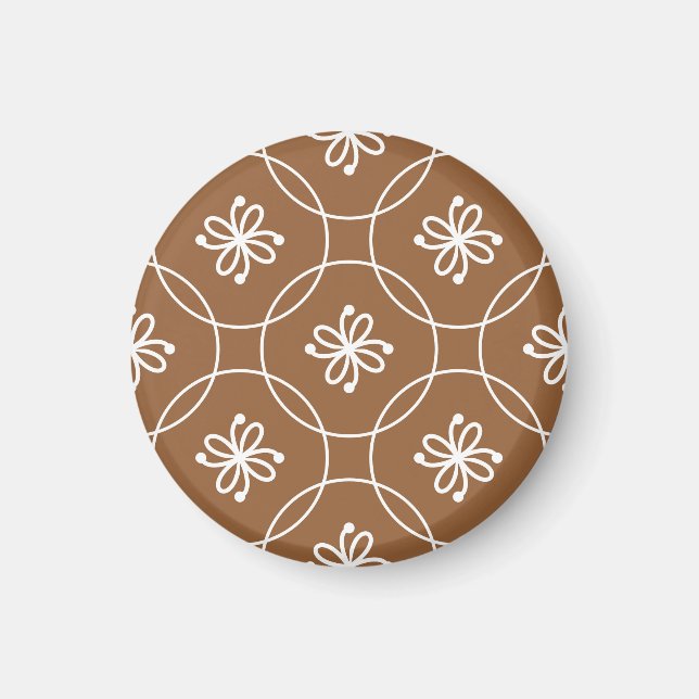 Floral geometric: vintage art pattern. magnet (Front)