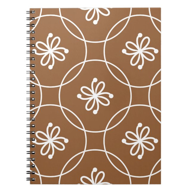 Floral geometric: vintage art pattern. notebook (Front)