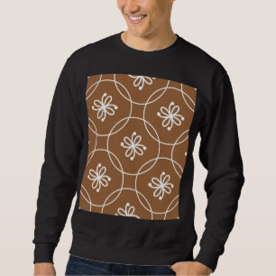 Floral geometric: vintage art pattern. sweatshirt
