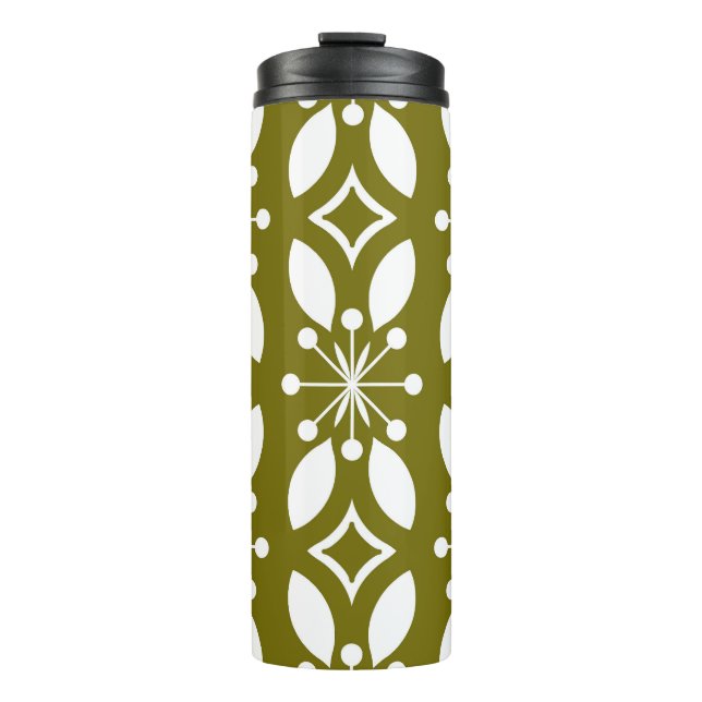 Floral Geometric: Vintage Seamless Pattern. Thermal Tumbler (Front)