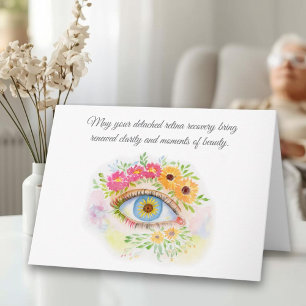 Floral Get Well Detached Retina Recovery  Card