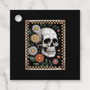 Floral Ghost Fall Boho Halloween 2 Favour Tags