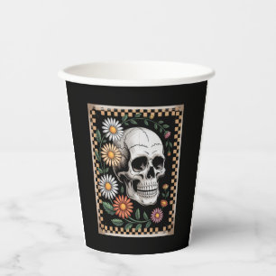 Floral Ghost Fall Boho Halloween 2 Paper Cups