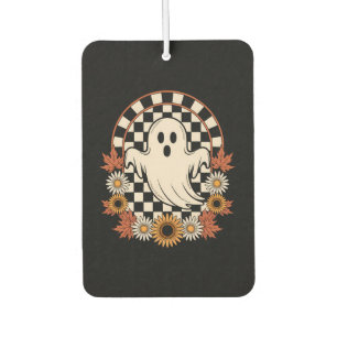 Floral Ghost Fall Boho Halloween Air Freshener