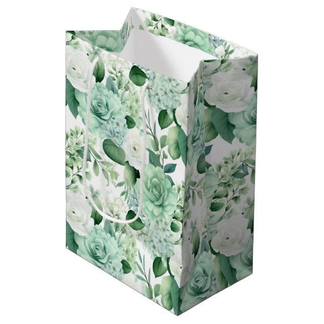 Floral Gift Bag (Front Angled)
