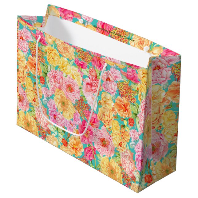 Floral Gift Bag (Front Angled)