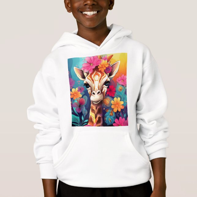 Floral Giraffe Portrait-93192 (Front)