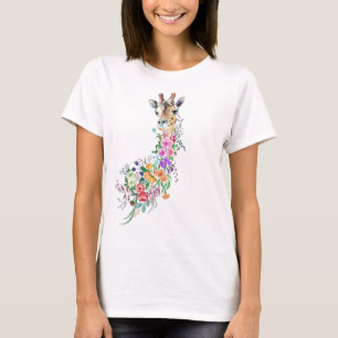 Floral Giraffe T-Shirt