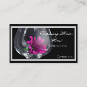 Floral Glass Business Card
