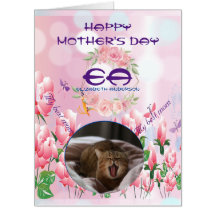 Floral Glitter Monogram Photos Mother's Day