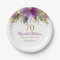 Floral Glitter Sparkling Amethyst 70th Birthday