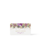 Floral Glitter Sparkling Amethyst Business Card