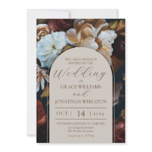 Floral Glow 5x7 Wedding Invitation