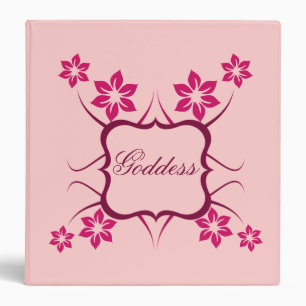 Floral Goddess Binder, Magenta Binder