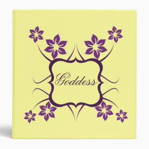 Floral Goddess Binder, Violet Binder