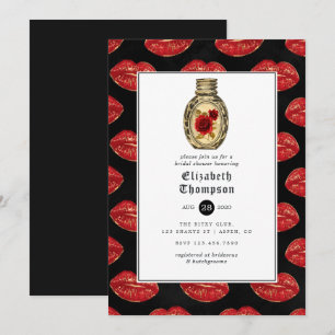 Floral Gothic Bridal Shower Invitation