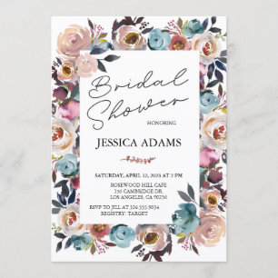 Floral Grace Bridal Shower Invitation