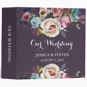 Floral Grace Notre Album de mariage Classeur