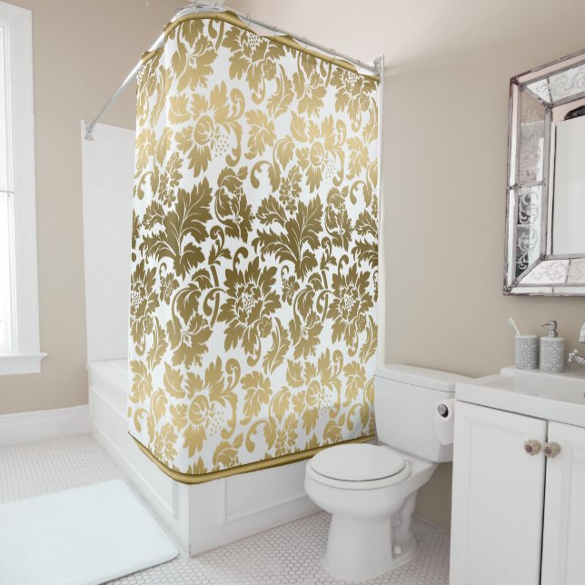 Floral Gradient Damask (In Situ)