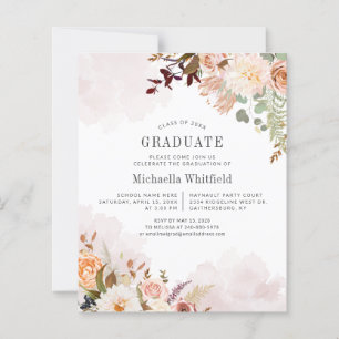 Floral Graduation 2025 Party Invitation