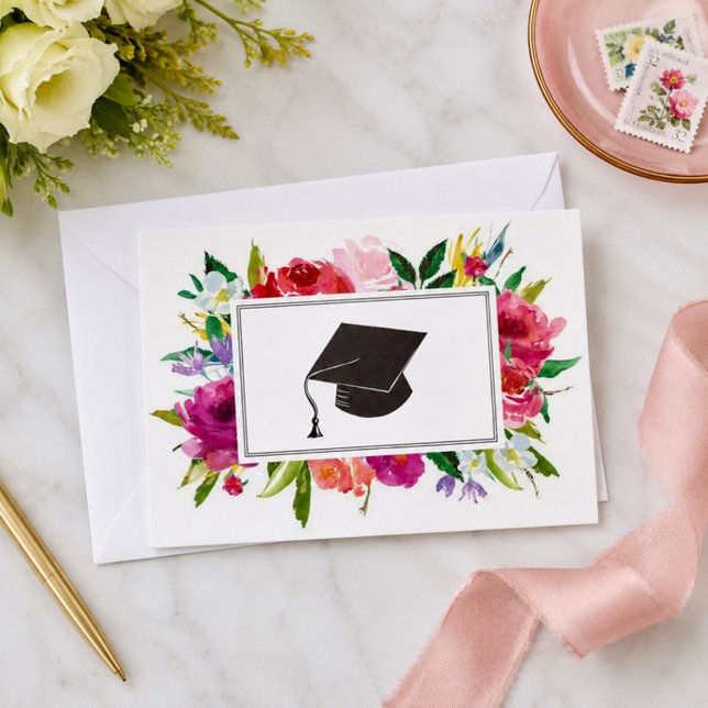 Floral graduation  card (Creator Uploaded)