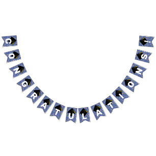 Floral Graduation Congratulations Bunting Flags