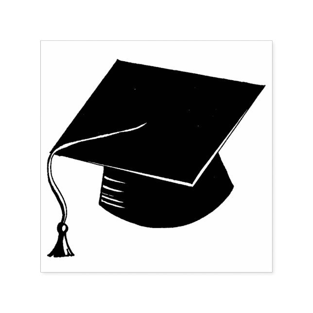 Floral graduation  self-inking stamp (Design)