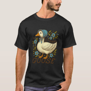 Floral Grammy Goose Cute Silly Goose Mother's Day T-Shirt