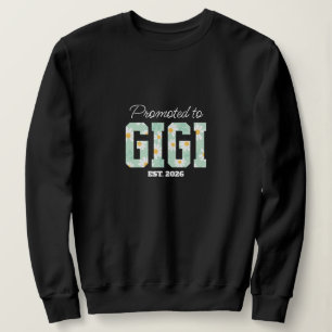 Floral Grandma, Promoted to Grandma Sweatshirt