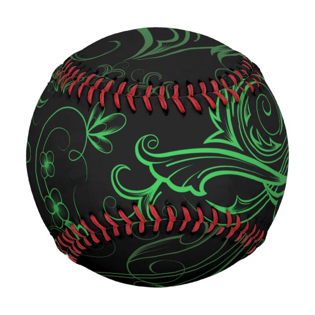 Floral Green Baseball (Front)