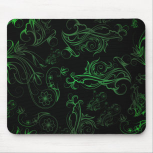 Floral Green Mousepad