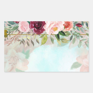 Floral Greenery Elegant Sticker