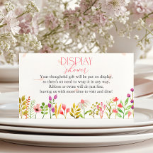 Floral Greenery Rustic Baby Shower Display Shower