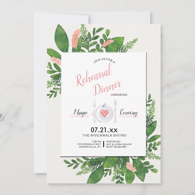 Floral Greeting Invitation (Front)