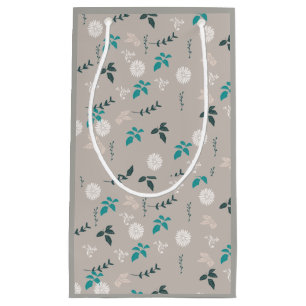 floral grey Gift bags
