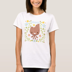 Floral Groot Graphic T-Shirt