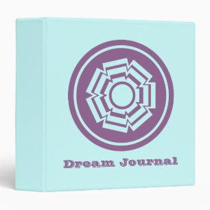 Floral Groove Binder, Purple Binder