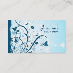 Floral Grunge Business Card