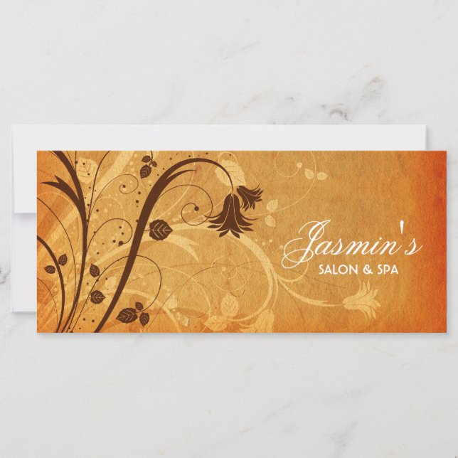 Floral Grunge Rack Card (Front)