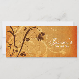 Floral Grunge Rack Card