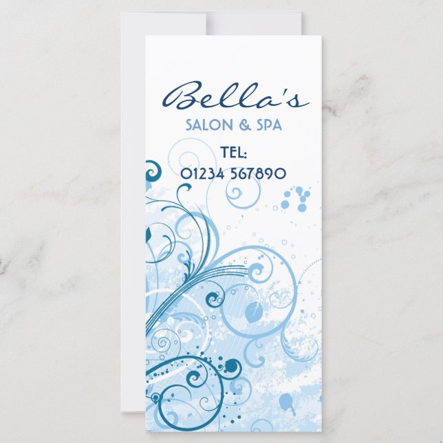Floral Grunge Rack Card (Front)