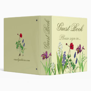 Floral- guest book binder