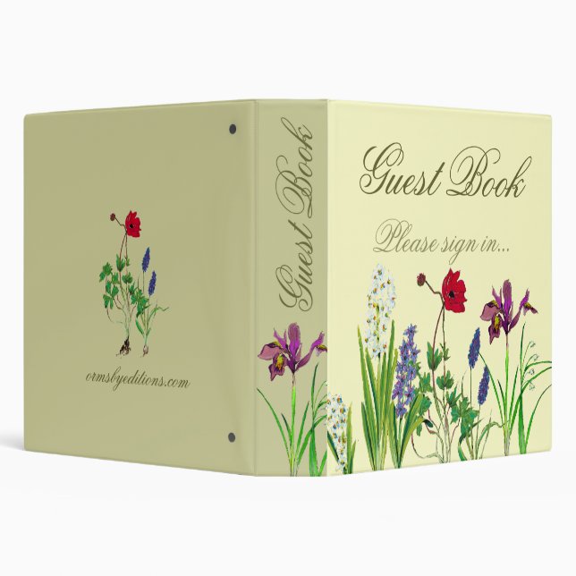 Floral- guest book binder (Background)