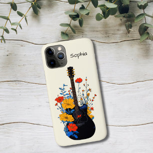 Floral Guitar Art iPhone 11 Pro Case