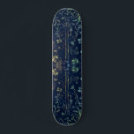 Floral Guitar Skateboard<br><div class="desc">Flowers Guitar Skateboards MIGNED Art Painting</div>
