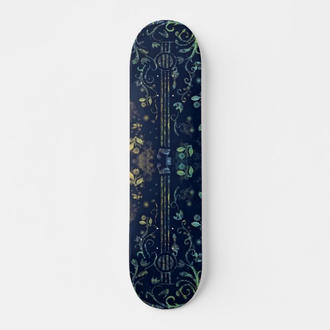 Floral Guitar Skateboard (Front)