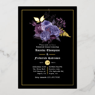 Floral Halloween Gothic Rehearsal Dinner